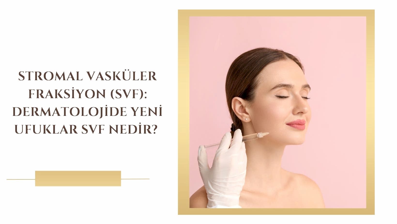 Stromal Vasküler Fraksiyon (SVF): Dermatolojide Yeni Ufuklar SVF Nedir?